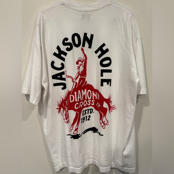 Men’s Diamond Cross Ranch, Jackson Hole, WY, heavy cotton premium tee, XL, NWOT - Picture 2 of 5